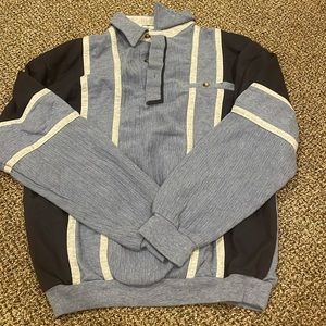 Checkerblock polo long sleeve